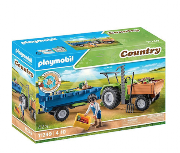 PLAYMOBIL- ΑΓΡΟΤΙΚΟ ΤΡΑΚΤΕΡ ΜΕ ΚΑΡΟΤΣΑ
