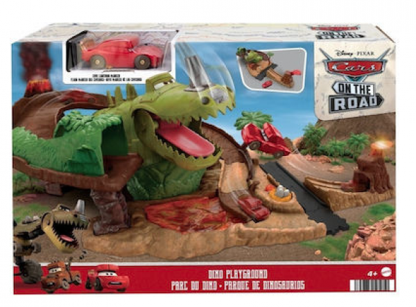 CARS"ON THE ROAD" ΣΕΤ ΠΑΙΧΝ.ΜΕ ΤΥΡΑΝΟΜΙΣΙΟΣΑΥΡΟ ΡΕΞ