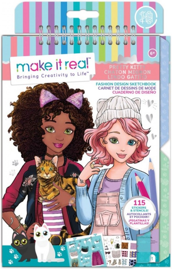 MAKE IT REAL FAS.DESIGN SKETCHBOOK PRETTY KITTY