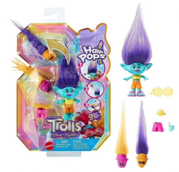 TROLLS-ΜΙΝΙ HAIR POPS (3 ΣΧΕΔΙΑ)
