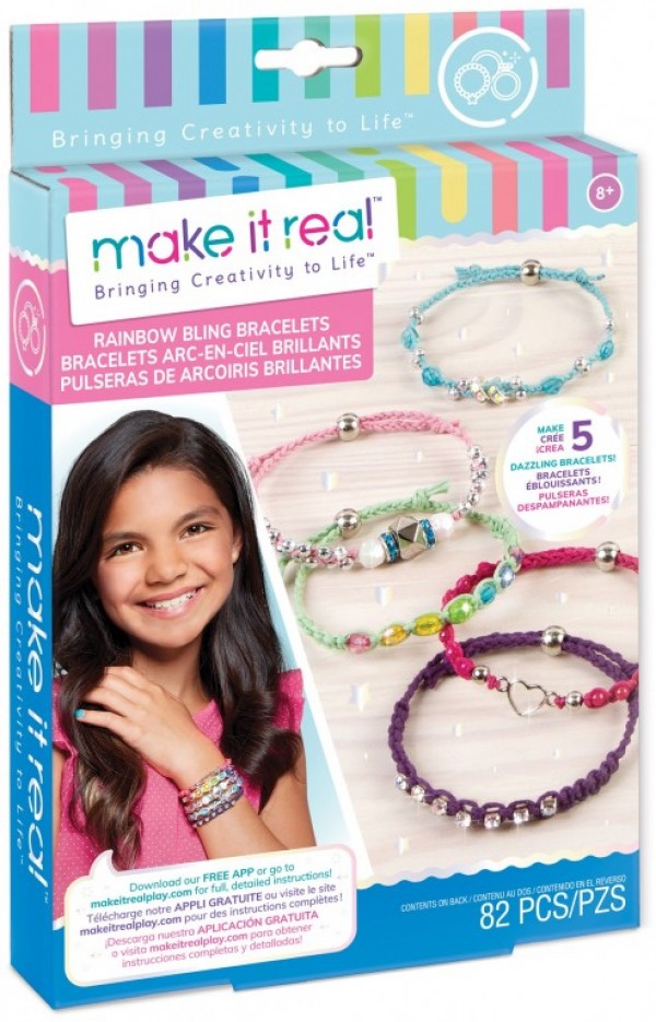 MAKE IT REAL RAINBOW BLING BRACELETS