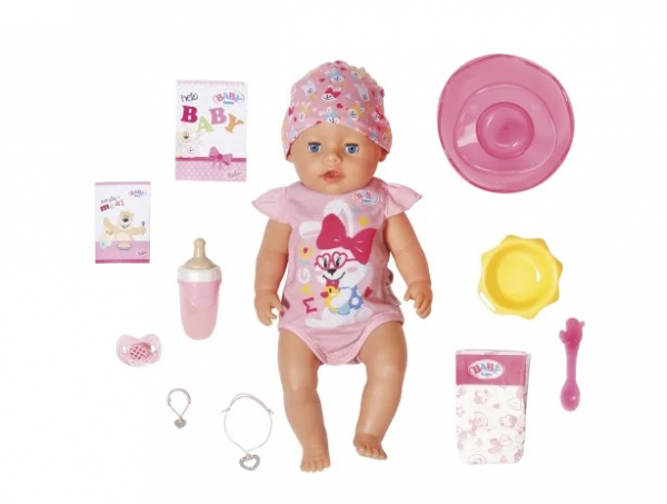 BABY BORN ΔΙΑΔΡΑΣΤΙΚΗ ΚΟΥΚΛΑ ΜΕ ΑΞΕΣΟΥΑΡ 43cm