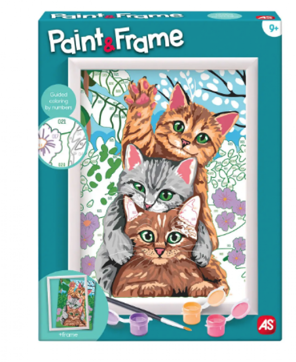 PAINT & FRAME FUNNY KITTIES 