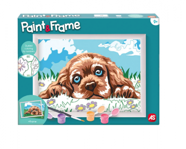 PAINT & FRAME LOVING PUPPY 