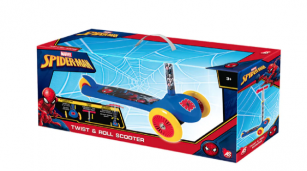 SCOOTER TWIST & ROLL SPIDERMAN 