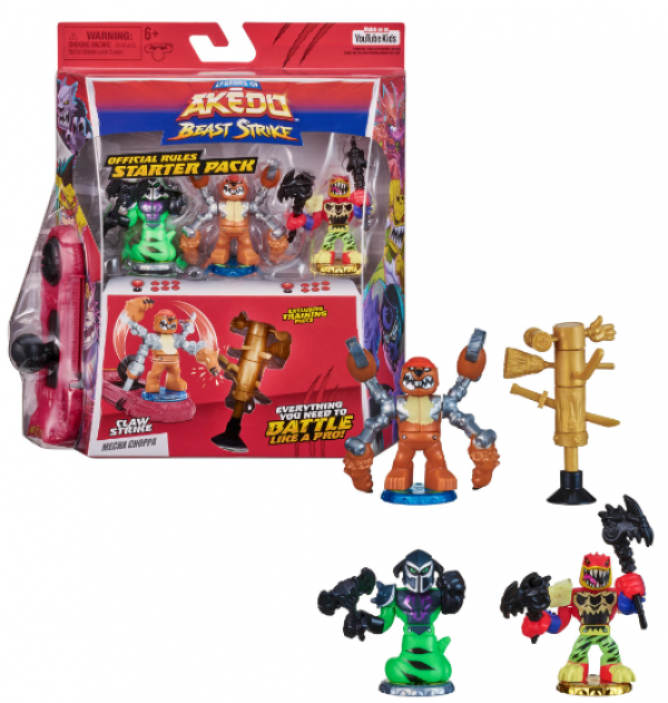 AKEDO BEAST STRIKE STARTER PACK ASST