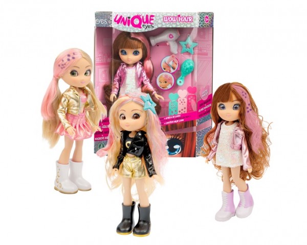 UNIQUE EYES ΚΟΥΚΛΑ WOW HAIR-3 σχεδια 