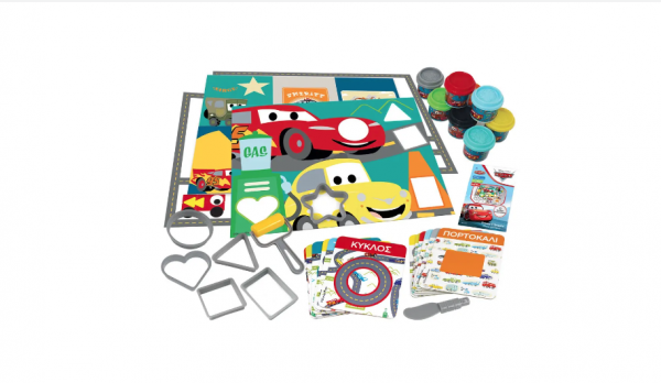 ΣΕΤ ΠΛΑΣΤΕΛΙΝΗΣ CARS,ΧΡΩΜΑΤΑ &ΣΧΗΜΑΤΑ