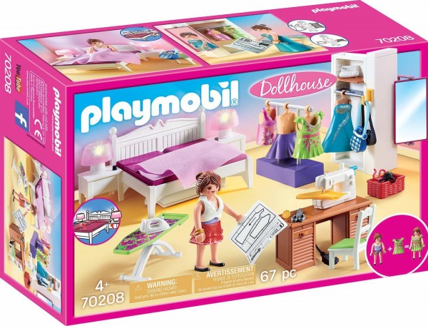 PLAYMOBIL-ΥΠΝΟΔΩΜΑΤΙΟ ΜΕ ΑΤΕΛΙΕ ΡΑΠΤΙΚΗΣ 