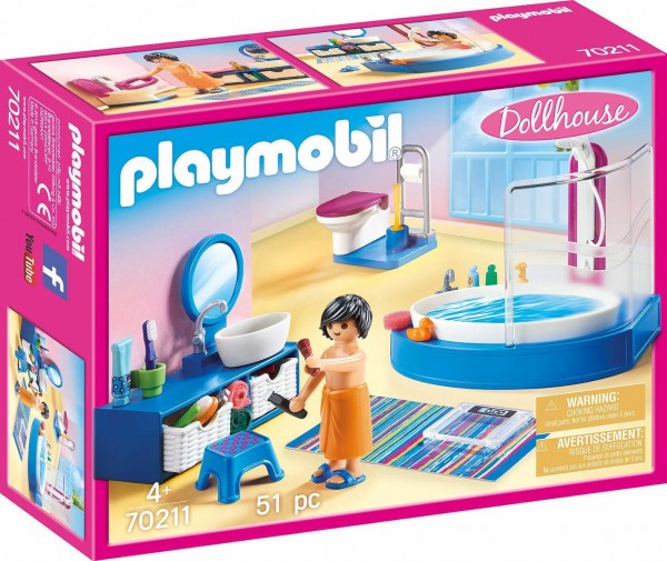 PLAYMOBIL- ΠΟΛΥΤΕΛΕΣ ΛΟΥΤΡΟ ΜΕ ΜΠΑΝΙΕΡΑ 