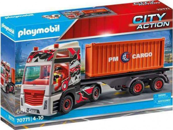 PLAYMOBIL-ΦΟΡΤΗΓΟ ΜΕΤΑΦΟΡΑΣ CONTAINER